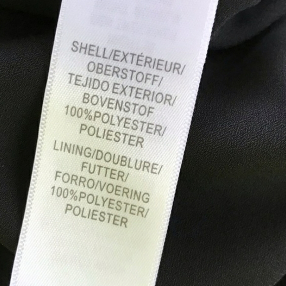 NWT Adrianna Papell Assymetric Drape Front Dress Cascade Black Crepe Chiffon - Picture 4 of 17